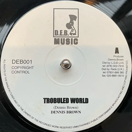 DENNIS BROWN / TROUBLED WORLD  WHAT ABOUT THE HALF