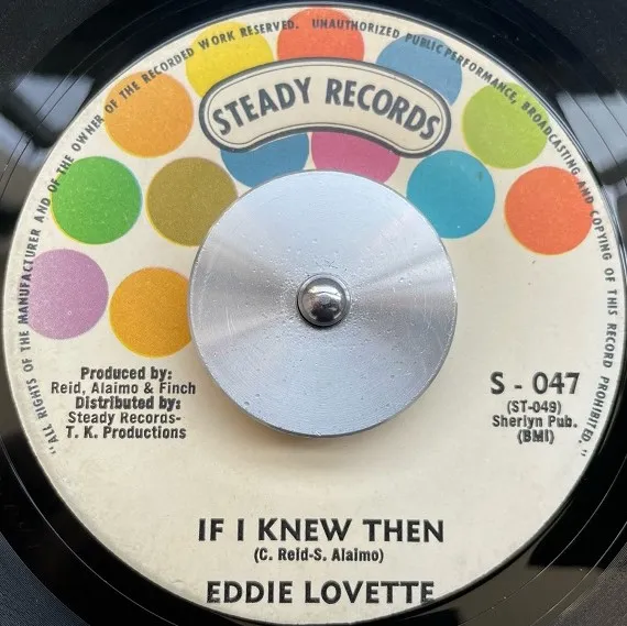 EDDIE LOVETTE / IF I KNEW THEN  IT'S GOT TO BE TONIGHT