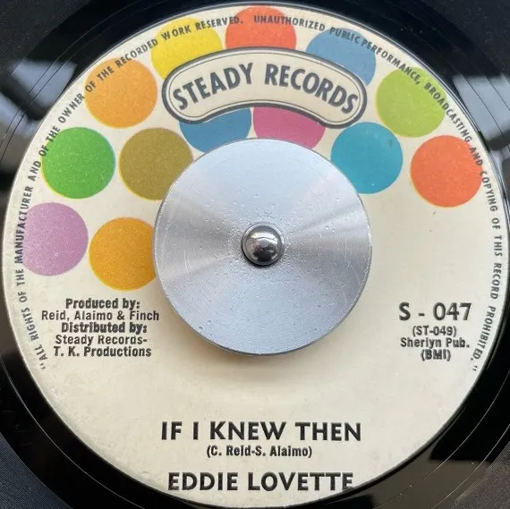 EDDIE LOVETTE / IF I KNEW THEN ／ IT'S GOT TO BE TONIGHT