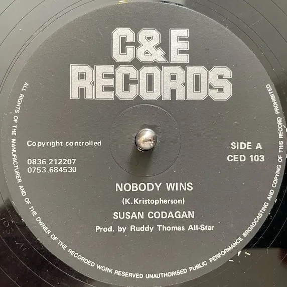 SUSAN CADOGAN / NOBODY WINS