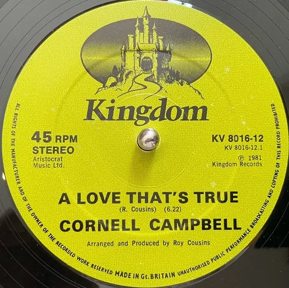 CORNELL CAMPBELL  SCIENTIST / A LOVE THAT'S TRUE  KINGDOM DUB