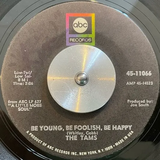 TAMS / BE YOUNG, BE FOOLISH, BE HAPPY  THAT SAME OLD SONG