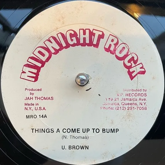 U BROWN ／ JAH THOMAS / THINGS A COME UP TO BUMP ／ TO THE BRIDGE