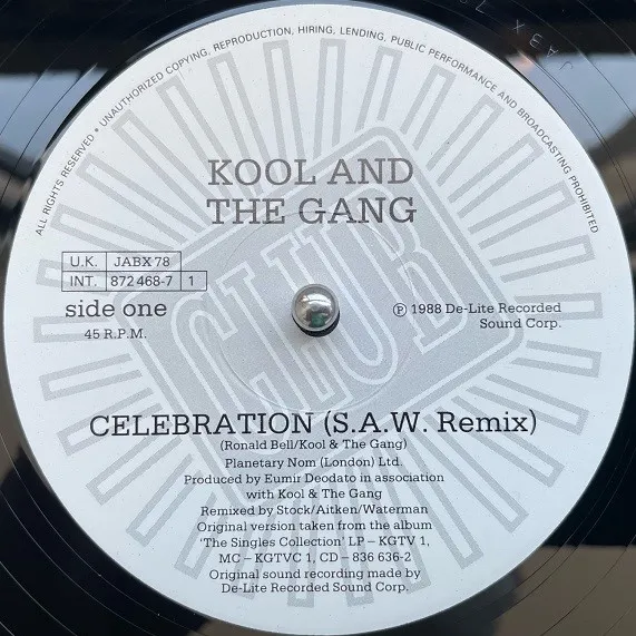 KOOL & THE GANG / CELEBRATION (S.A.W. REMIX)