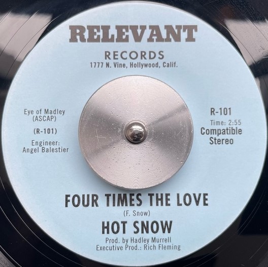 HOT SNOW / FOUR TIMES THE LOVE ／ ME & YOU
