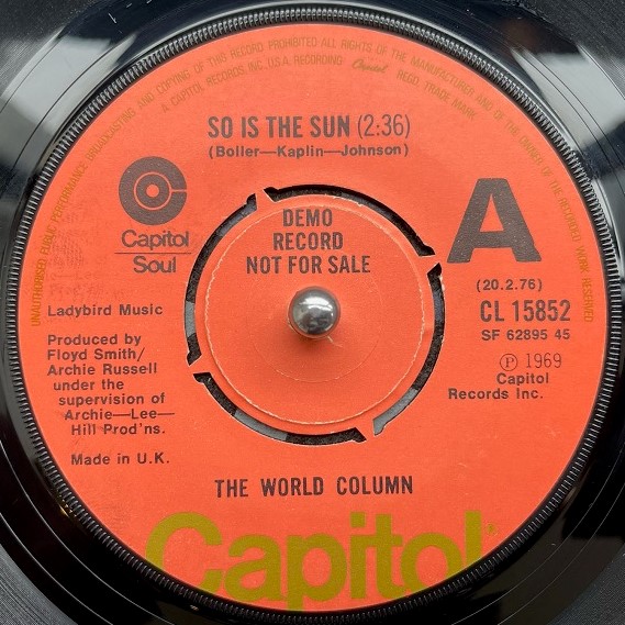 WORLD COLUMN / SO IS THE SUN