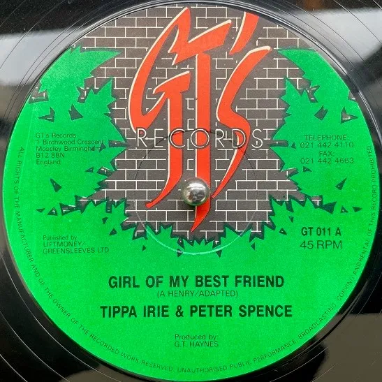 TIPPA IRIE & PETER SPENCE / GIRL OF MY BEST FRIEND