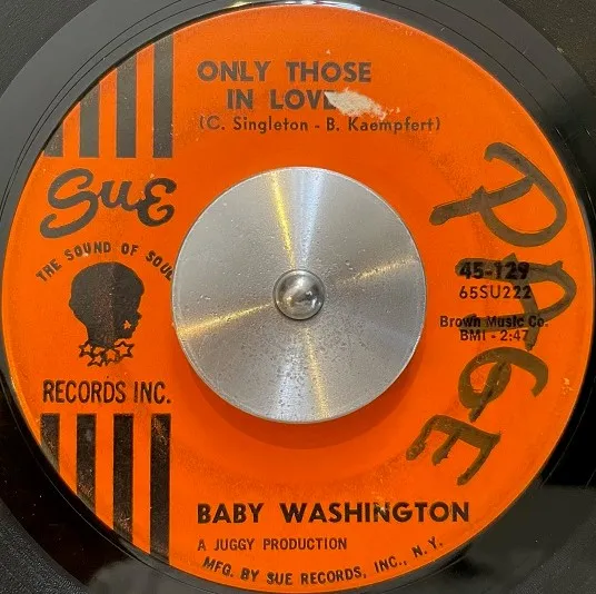 BABY WASHINGTON / ONLY THOSE IN LOVE ／ BALLAD OF BOBBY DAWN  