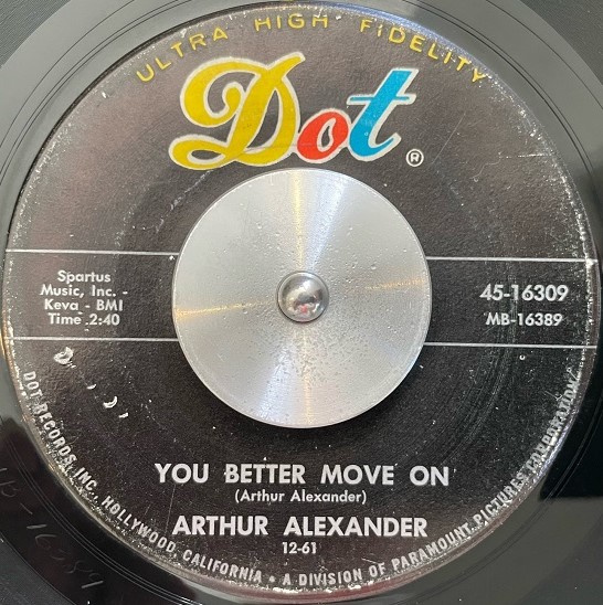 ARTHUR ALEXANDER / YOU BETTER MOVE ON