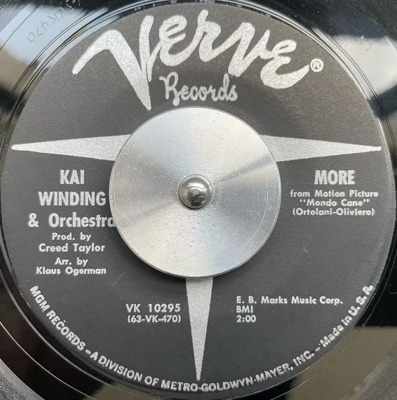 KAI WINDING & ORCHESTRA / MORE ／ COMIN' HOME BABY