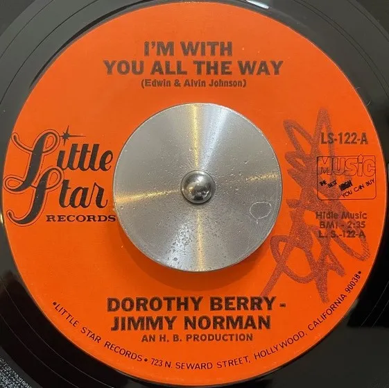 DOROTHY BERRY & JIMMY NORMAN / I'M WITH YOU ALL THE WAY ／ YOUR LOVE