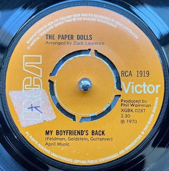 PAPER DOLLS / MY BOYFRIEND'S BACK