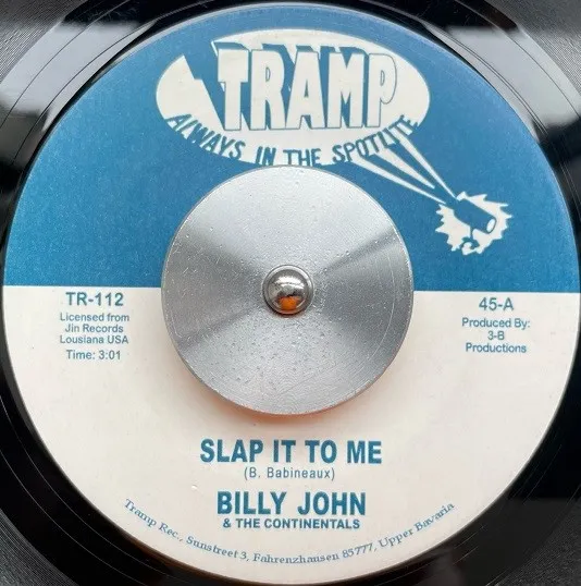  BILLY JOHN & CONTINENTALS  PO' BOY / SLAP IT TO ME  I WANNA DANCE