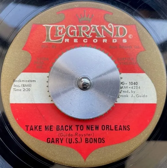 GARY U.S. BONDS / TAKE ME BACK TO NEW ORLEANS  I'M THAT KIND OF GUY