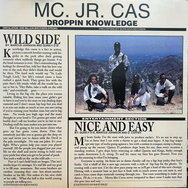 オールドスクールヒップホップMC. Jr. Cas - Born 2 Flow