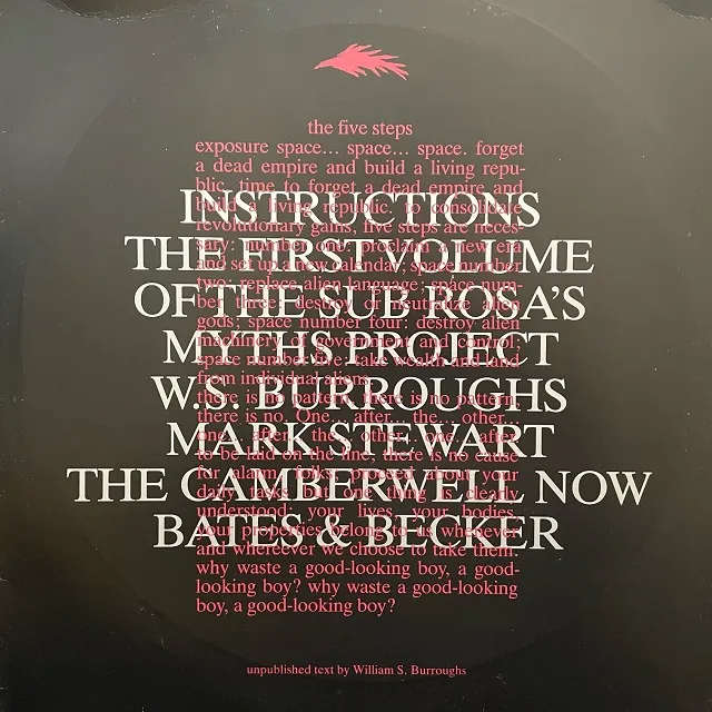 VARIOUS (MARK STEWART、WILLIAM S. BURROUGHS) / MYTHS 1 INSTRUCTIONS
