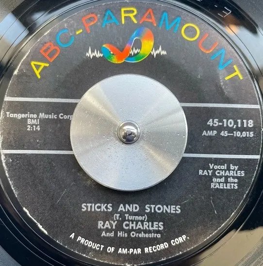 RAY CHARLES AND HIS ORCHESTRA / STICKS AND STONES 