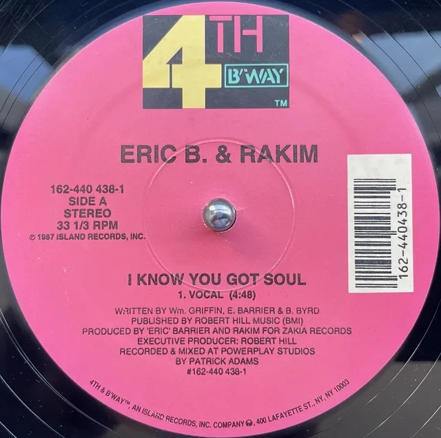 ERIC B & RAKIM / I KNOW YOU GOT SOUL (REISSUE)