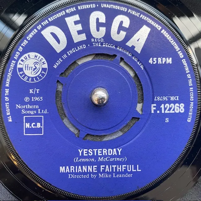 MARIANNE FAITHFULL / YESTERDAYΥʥ쥳ɥ㥱å ()