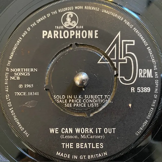 BEATLES / WE CAN WORK IT OUT ／ DAY TRIPPER