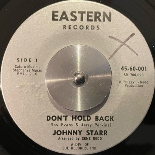 JOHNNY STARR / DON'T HOLD BACK