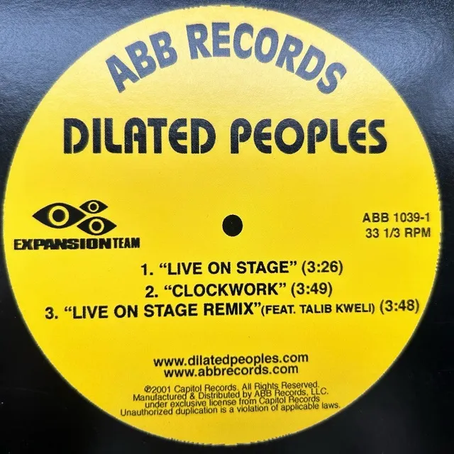 DILATED PEOPLES / LIVE ON STAGE