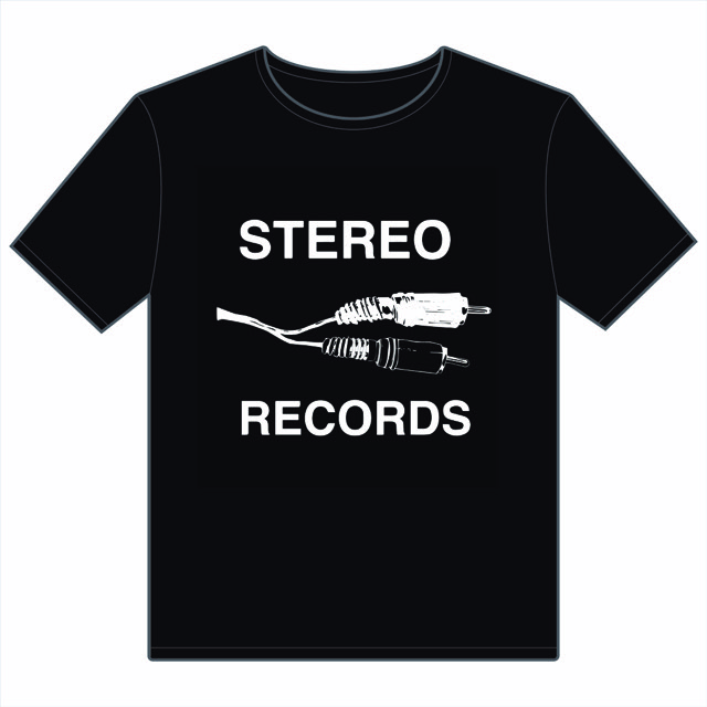 STEREO RECORDS T-SHIRTS BLACK M SIZE (design by RIKI HIDAKA)