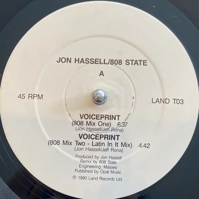 JON HASSELL  808 STATE / VOICEPRINT