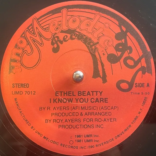 ETHEL BEATTY / I KNOW YOU CARE