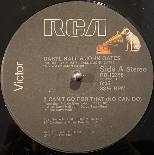 DARYL HALL & JOHN OATES / I CAN'T GO FOR THAT (NO CAN DO)