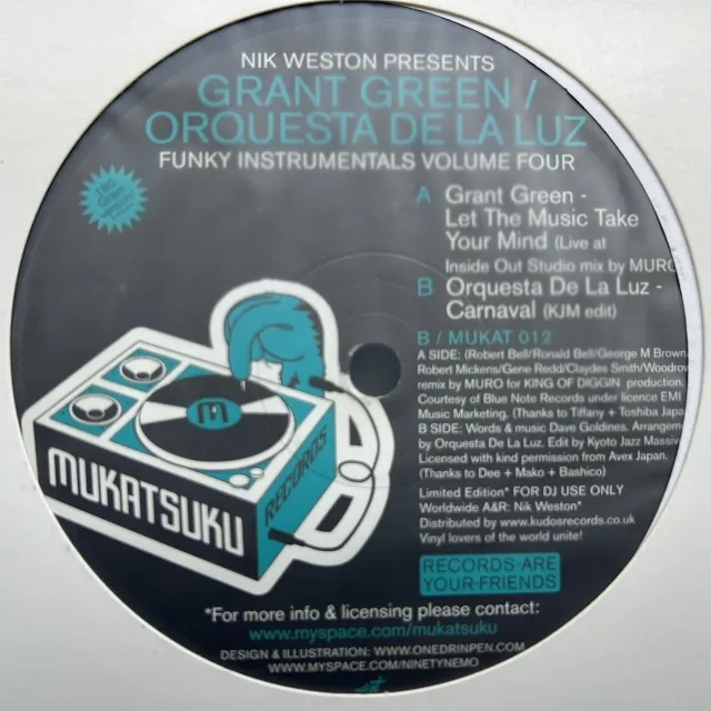 NIK WESTON PRESENTS GRANT GREEN ／ ORQUESTA DE LA LUZ / FUNKY INSTRUMENTALS (VOLUME FOUR)