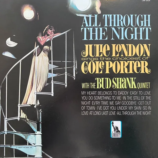 JULIE LONDON WITH THE BUD SHANK QUINTET / ALL THROUGH THE NIGHT