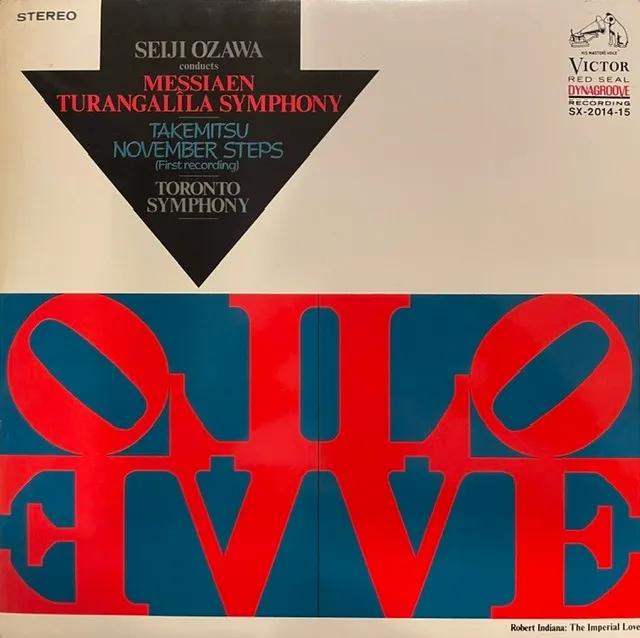 OLIVIER MESSIAEN ／ T. TAKEMITSU (武満徹) & S. OZAWA (小澤征爾) / TURANGALILA SYMPHONY (PROMO WHITE LABEL)
