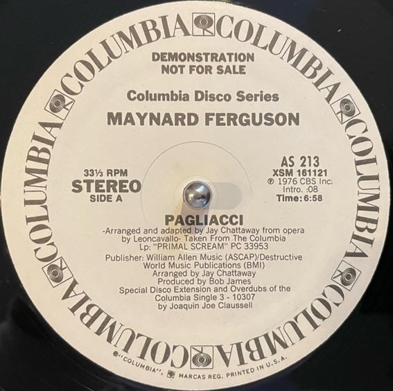 MAYNARD FERGUSON / PAGLIACCI (JOE CLAUSSELL REMIX)Υʥ쥳ɥ㥱å ()