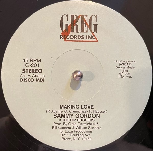 SAMMY GORDON & THE HIP HUGGERS / MAKING LOVEΥʥ쥳ɥ㥱å ()