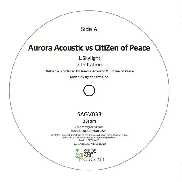 ڥ쥳ͽ AURORA ACOUSTIC VS CITIZEN OF PEACE / SKYLIGHT