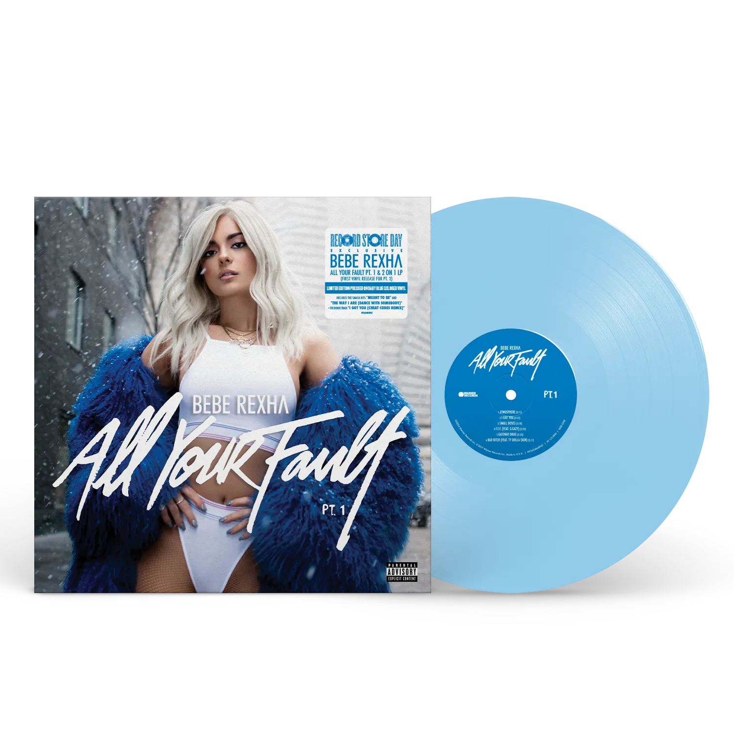 BEBE REXHA / ALL YOUR FAULT: PT. 1 & 2 [RSD BABY BLUE VINYL]のアナログレコードジャケット (準備中)