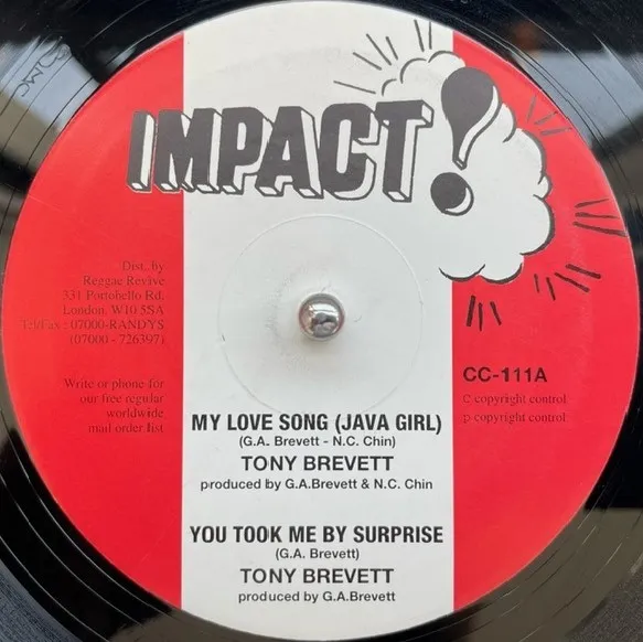 TONY BREVETT / MY LOVE SONG (JAVA GIRL)