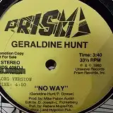 GERALDINE HUNT / NO WAY