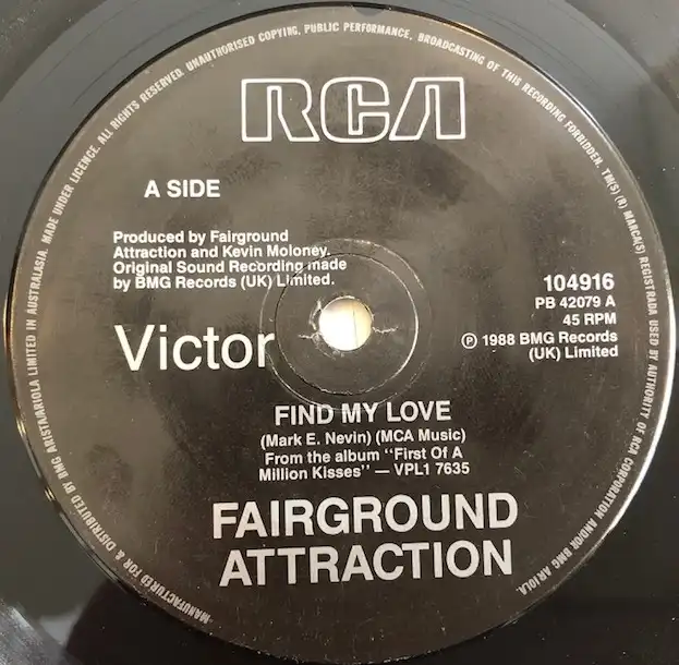 FAIRGROUND ATTRACTION / FIND MY LOVE