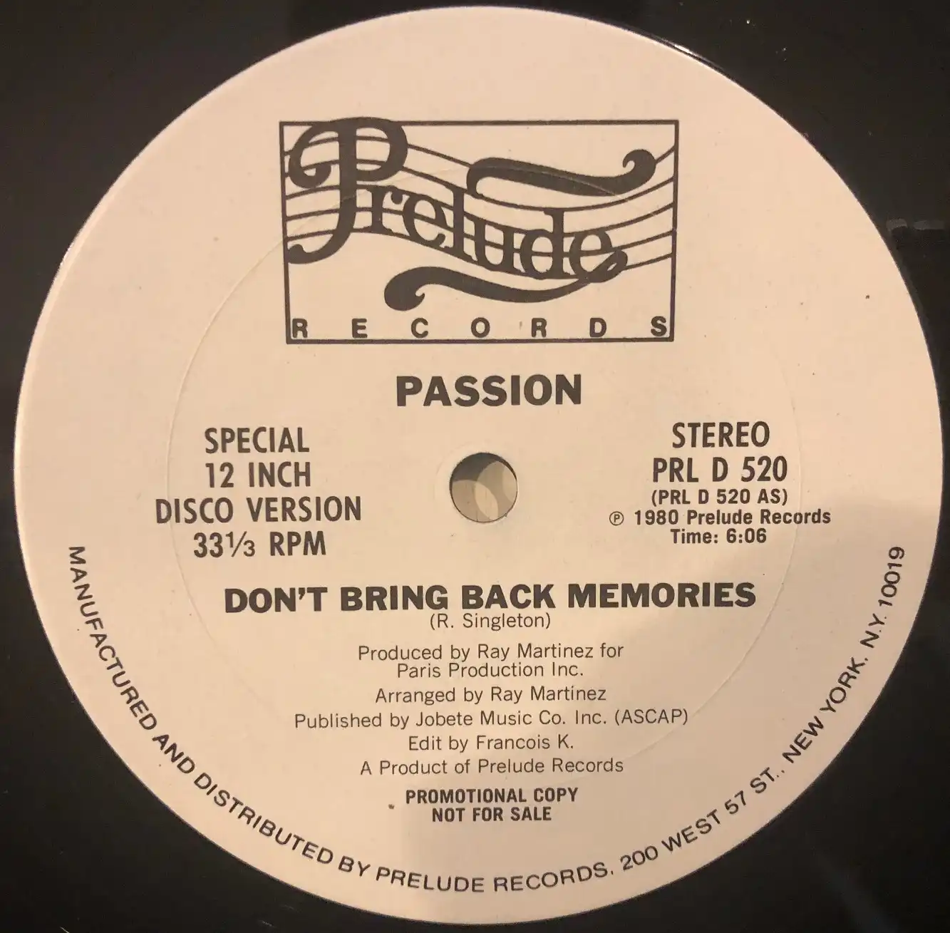 PASSION / DON'T BRING BACK MEMORIES