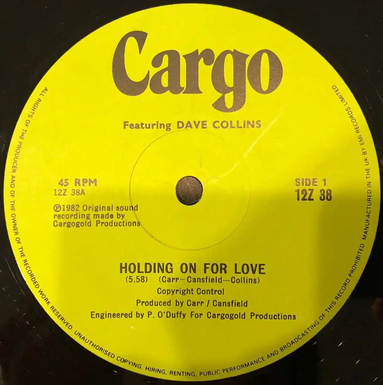 CARGO / HOLDING ON FOR LOVE