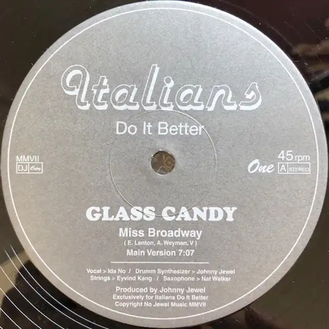 GLASS CANDY / MISS BROADWAYΥʥ쥳ɥ㥱å ()