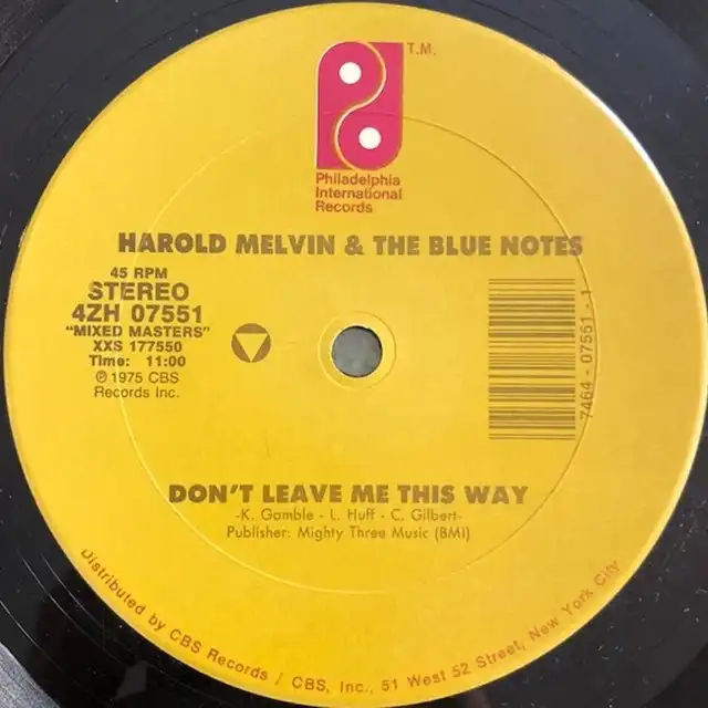 HAROLD MELVIS & BLUE NOTES  / DON'T LEAVE ME THIS WAY