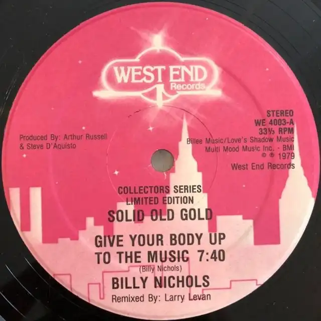 BILLY NICHOLS / GIVE YOUR BODY UP TO THE MUSIC