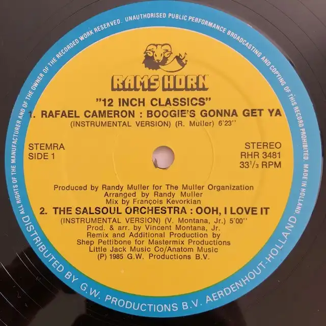 RAFAEL CAMERON / BOOGIE’S GONNA GET YA