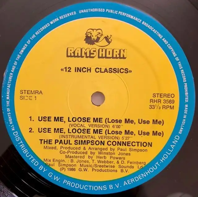 PAUL SIMPSON CONNECTION / USE ME. LOOSE ME