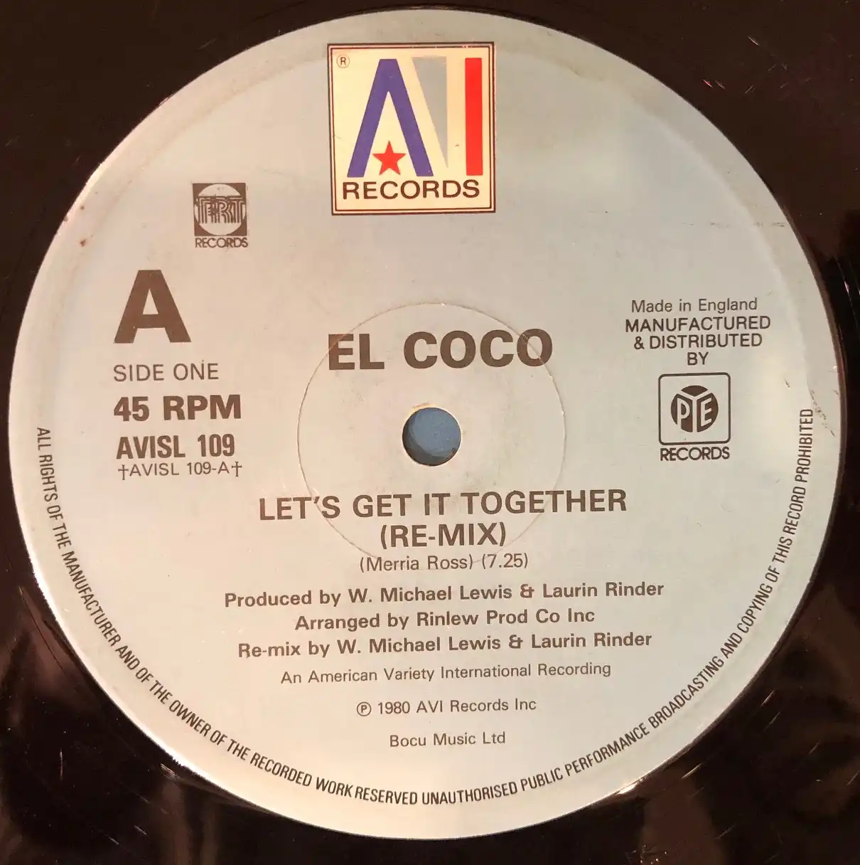 EL COCO / LET'S GET IT TOGETHER  (RE-MIX)