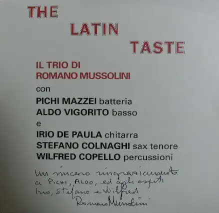 ROMANO MUSSOLINI / THE LATIN TASTE