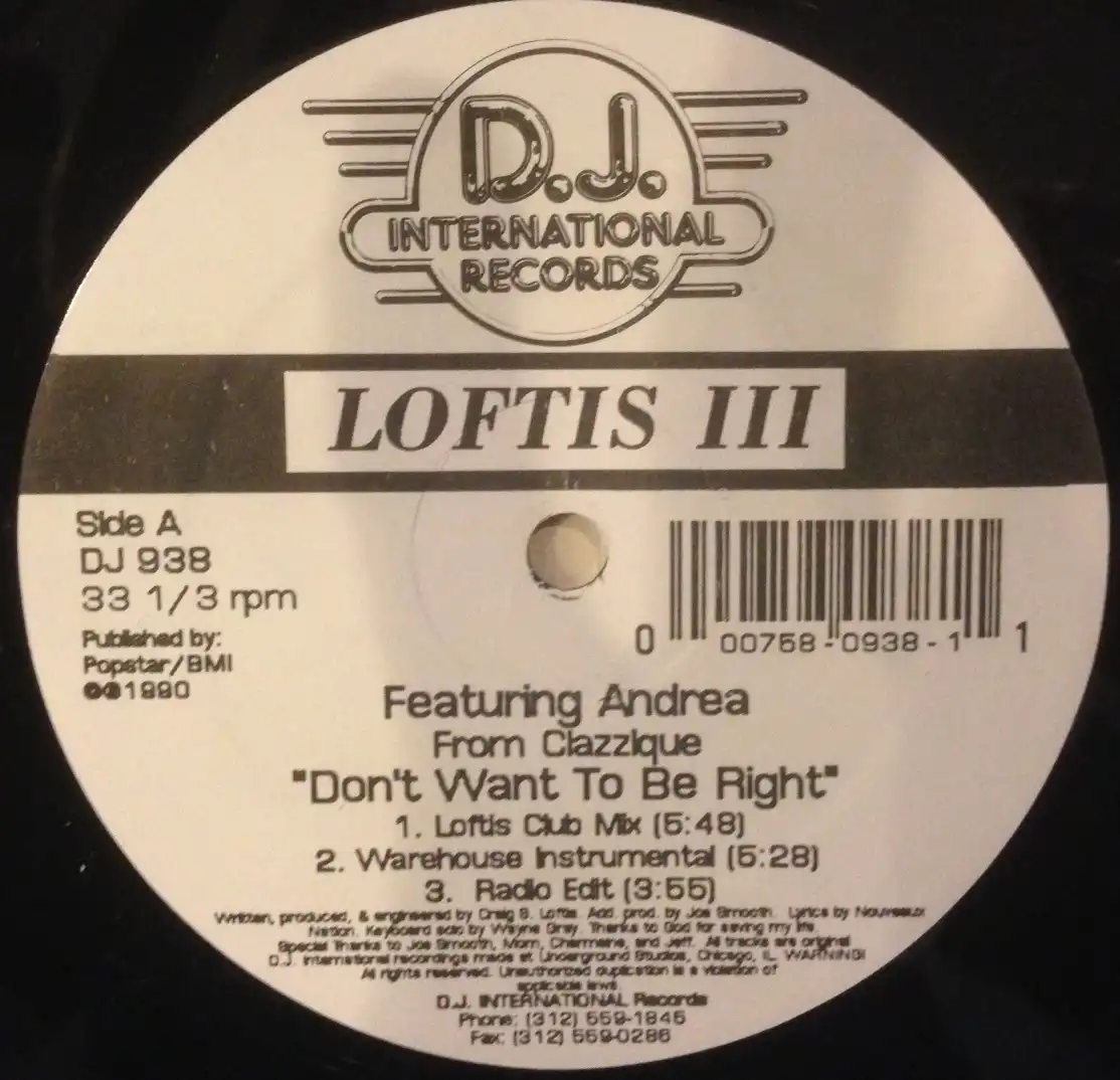 LOFTIS  / DON'T WAIT TO BE RIGHT